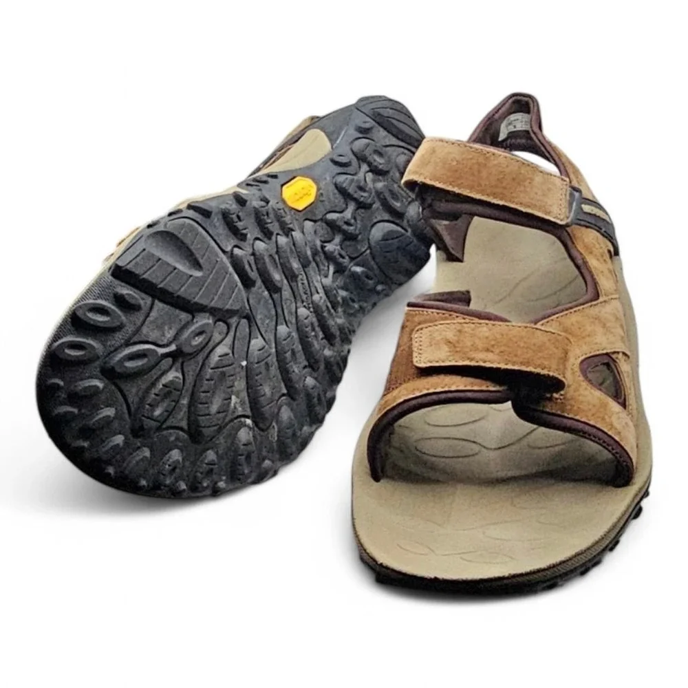 Merrell Kahuna Sandal Brown Adjustable Outdoor Sports‎ Vibram Soles Mens Size 13